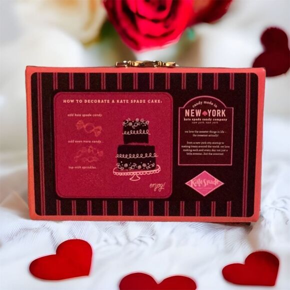 KATE SPADE NWT CANDY SHOP CANDY WRAPPER CLUTCH BAG PURSE LEATHER - Picture 4 of 13